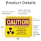 Signmission Radiation & Laser Sign, 12 in H x 18 in W, Vinyl Decal, Rectangle OS-2PACK-CR-D-1218-L-10211 - alternate 3